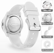 Nurse Watch for Women, Students, Men - Featuring Military Time, Luminous Easy-Read Dial, 12/24 Hour Display, Second Hand and 50M Water Resistance with Silicone Band - Image 6