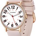 Nurse Watch for Nurses Doctors Women Men,Waterproof Analog Watches with Luminous Dial and Japanese Quartz Movement,Easy to Read Military Time Watch with Second Hand, 12/24 Hours,Silicone Band