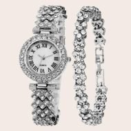 Women Diamond Watchs Luxury Fashion Ladies Bangle Bracelet Set Wrist Watch Female Dress Watch - Image 5