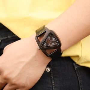 Watch with Leather Strap Quartz  Red Wooden Watches - Image 4