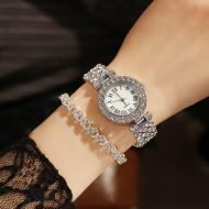 Women Diamond Watchs Luxury Fashion Ladies Bangle Bracelet Set Wrist Watch Female Dress Watch - Image 3