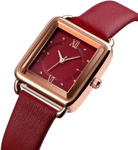 Women Quartz Watch Lady Stylish Dress Watch with Leather Strap - Image 7