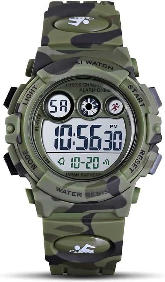 Watches for Kids Digital Sport Waterproof Boys Girls Watch Outdoor Wristwatch