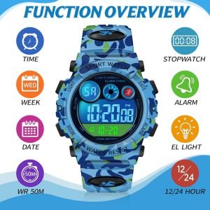 Watch Digital Outdoor Sport Waterproof Boys Watches - Image 2