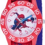 MARVEL Spider-Man Kids' Plastic Time Teacher Analog Quartz Nylon Strap Watch
