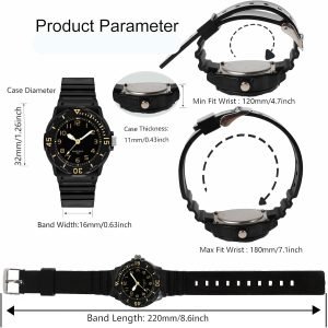 Waterproof Children Quartz Watch,Soft Strap,Easy to Read Watch for Kids - Image 5