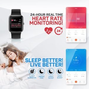 Smart Watch Heart Rate Sleep Monitor Waterproof Activity Fitness - Image 3