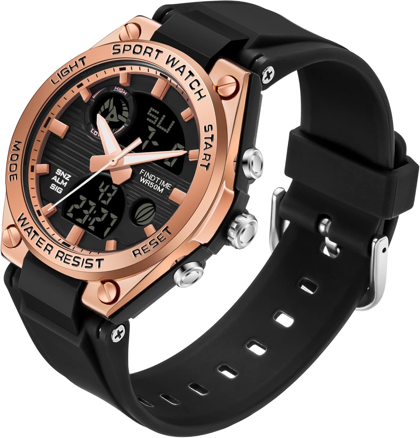 71QtV81YRcL._AC_SL1500_.jpg Womens Digital Watch Sport Waterproof Watch Watches LED Backlight Alarm Stopwatch Wrist Watches - Image 1