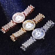 Women Diamond Watchs Luxury Fashion Ladies Bangle Bracelet Set Wrist Watch Female Dress Watch - Image 7