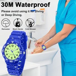 Waterproof Watch for Women 24 Hour Time Dial - Image 3