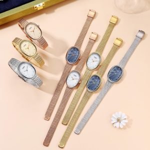 Quartz Watch - 30m Waterproof, Stainless Steel Mesh Band - Image 6