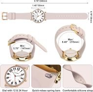 Nurse Watch for Nurses Doctors Women Men,Waterproof Analog Watches with Luminous Dial and Japanese Quartz Movement,Easy to Read Military Time Watch with Second Hand, 12/24 Hours,Silicone Band - Image 8