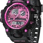 Women's Sport Watch Digital Waterproof Watches Military Watches Analog Outdoor Wrist Watch LED Luminous Alarm Stopwatch Dual Time Wristwatch