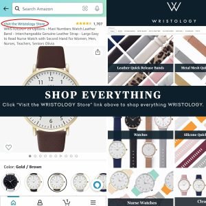 Crystal Watch Leather Band - IGenuine Leather Strap - Image 7