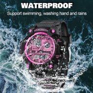 Women's Sport Watch Digital Waterproof Watches Military Watches Analog Outdoor Wrist Watch LED Luminous Alarm Stopwatch Dual Time Wristwatch - Image 4
