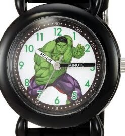 MARVEL Kids’ Plastic Time Teacher Analog Quartz Silicone Strap Watch